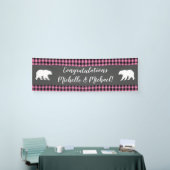 Country Mama Bear Baby Shower Girl Pink Banner (Messeveranstaltung)