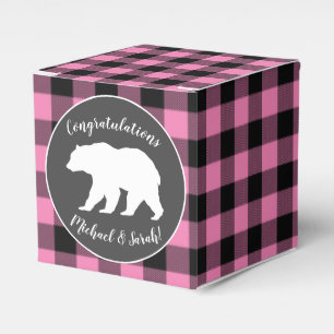 Country Mama Bear Baby Shower Girl Pink Geschenkschachtel