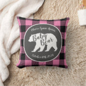 Country Mama Bear Baby Shower Girl Pink Kissen (Decke)