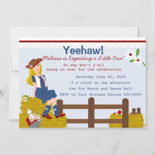 Country Mama Einladung (Vorderseite)