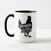 Country Mama hen Wortart Tasse (Links)