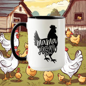 Country Mama hen Wortart Tasse