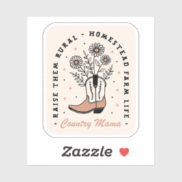 Country Mama Homestead Bauernleben Ästhetik Aufkleber