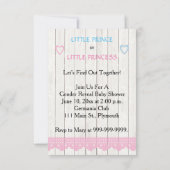 Country Mason Jar Baby-Einladung Einladung (Rückseite)