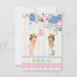 Country Mason Jar Baby Reveitation Einladung