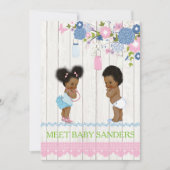 Country Mason Jar Baby Reveitation Einladung (Vorderseite)