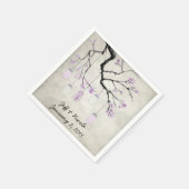 Country Mason Jars in Lavender Wedding Serviette (Ecke)