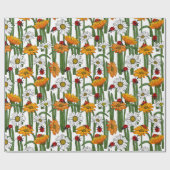 Country Meadow of Daisies and Ladybirds Bold Geschenkpapier (Flach)