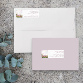 Country Meadow Watercolor Dusty Rose