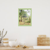 Country Meadow Wisdom drucken Poster (Küche)