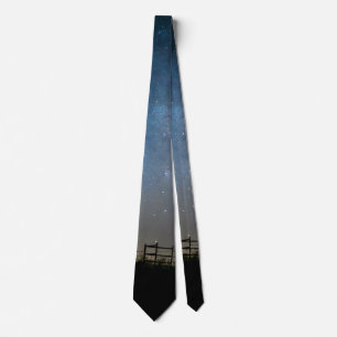Country Milky Way Neck Tie Krawatte