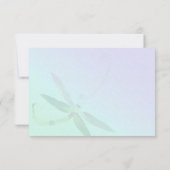 Country Morning Dragonfly Wedding RSVP Karte (Rückseite)