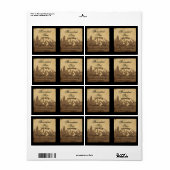 Country Mountain Range auf Pergamentkerze Label (Vorne)