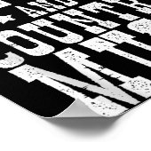 Country Music & Coffee - Funny Quote Western M Poster (Ecke)