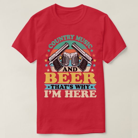 Country Music and Ber Das ist der Grund, warum ich T-Shirt (Design vorne)