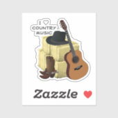 Country Music Aufkleber (Blatt)