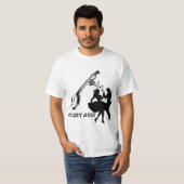 Country Music Banjo Square Tänzer Silhouette Art T-Shirt (Vorne ganz)