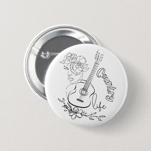 Country Music Button (Vorne & Hinten)
