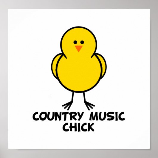 Country Music Chick Poster (Vorne)