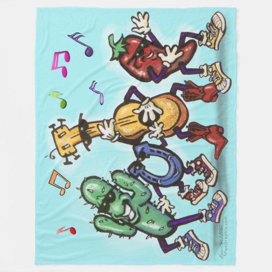 Country Music Dancing Fleecedecke (Vorderseite)