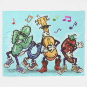 Country Music Dancing Fleecedecke (Vorderseite (Horizontal))