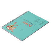 Country Music Dancing Music Editierbar Notizblock (Linke Seite)