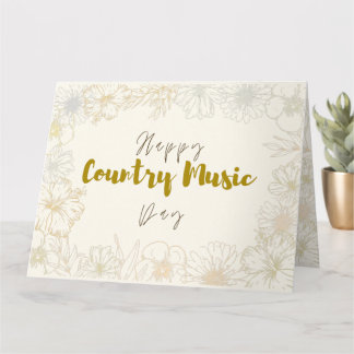 Country Music Day Card Karte