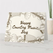 Country Music Day Karte (Vorderseite)