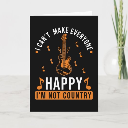 Country Music Funny Sprichwort Karte (Vorderseite)