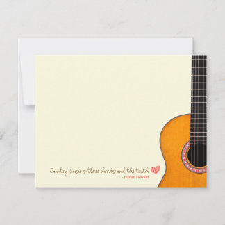 "Country Music is Three Chords"-Mitteilungskarten