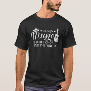 Country Music ist drei Akkorde Souvenir Musiker Te T-Shirt