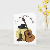 Country Music Karte (Gelbe Blume)