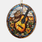 Country Music Keramik Ornament (Links)