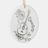 Country Music Keramik Ornament (Rechts)