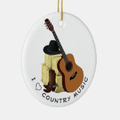 Country Music Keramik Ornament (Rechts)