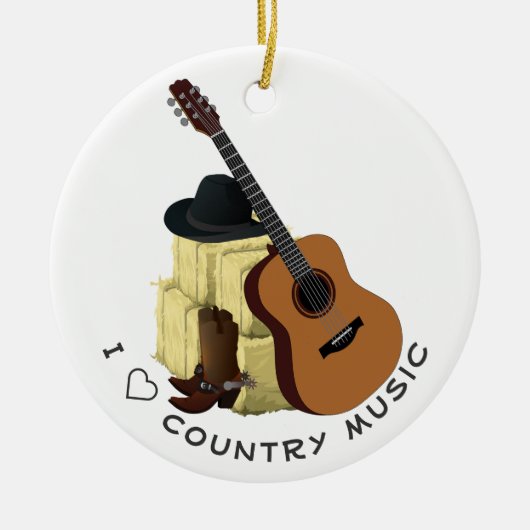 Country Music Keramik Ornament (Vorne)