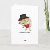 Country Music & Labradors - Individuell zum Geburt Karte (Rückseite)