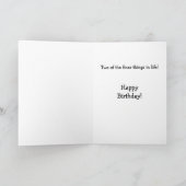 Country Music & Labradors - Individuell zum Geburt Karte (Innenseite)