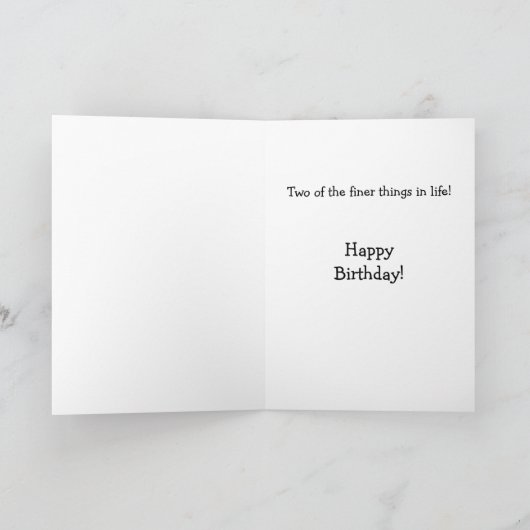 Country Music & Labradors - Individuell zum Geburt Karte (Innenseite)