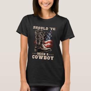 Country Music Line Dance hätte ein Cowboy sein sol T-Shirt