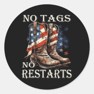 Country Music Line Dance No Tags Keine Starts Runder Aufkleber