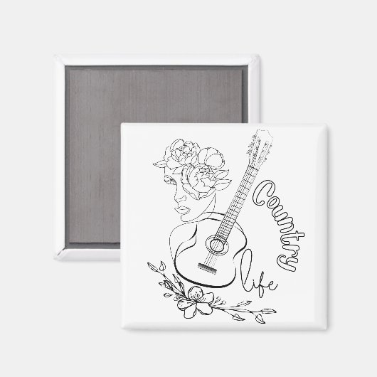 Country Music Magnet (Vorderseite/Rückseite)