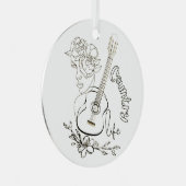 Country Music Ornament Aus Metall (Vorderseite Rechts)