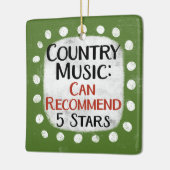 Country Music Review 5 Stars Ornament (Links)