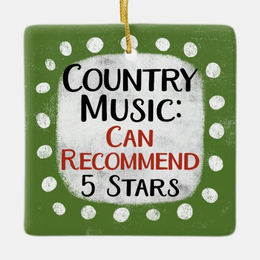 Country Music Review 5 Stars Ornament (Vorderseite)