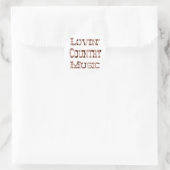 Country Music Runder Aufkleber (Tasche)