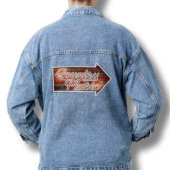 Country Music Sign Blue Womens Denim Jean Jacket Jeansjacke