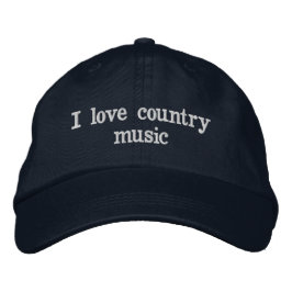 Country-Musik. Bestickte Baseballkappe