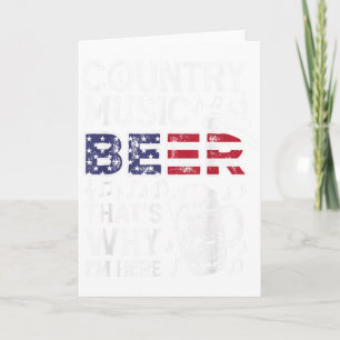 Country-Musik-Bier Deshalb bin ich hier USA Amerik Karte