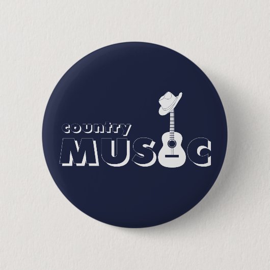 Country Musik Button (Vorderseite)